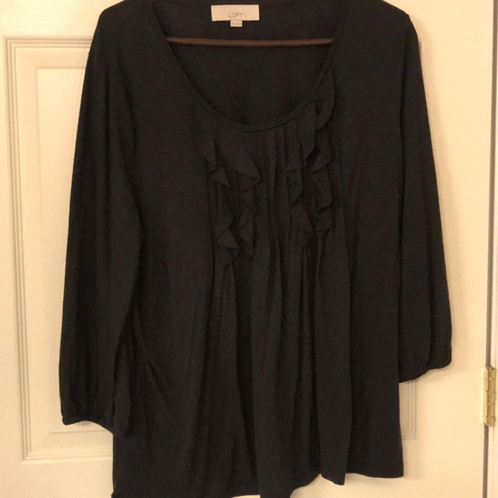 Soft comfy breezy ruffle tee for Maternity